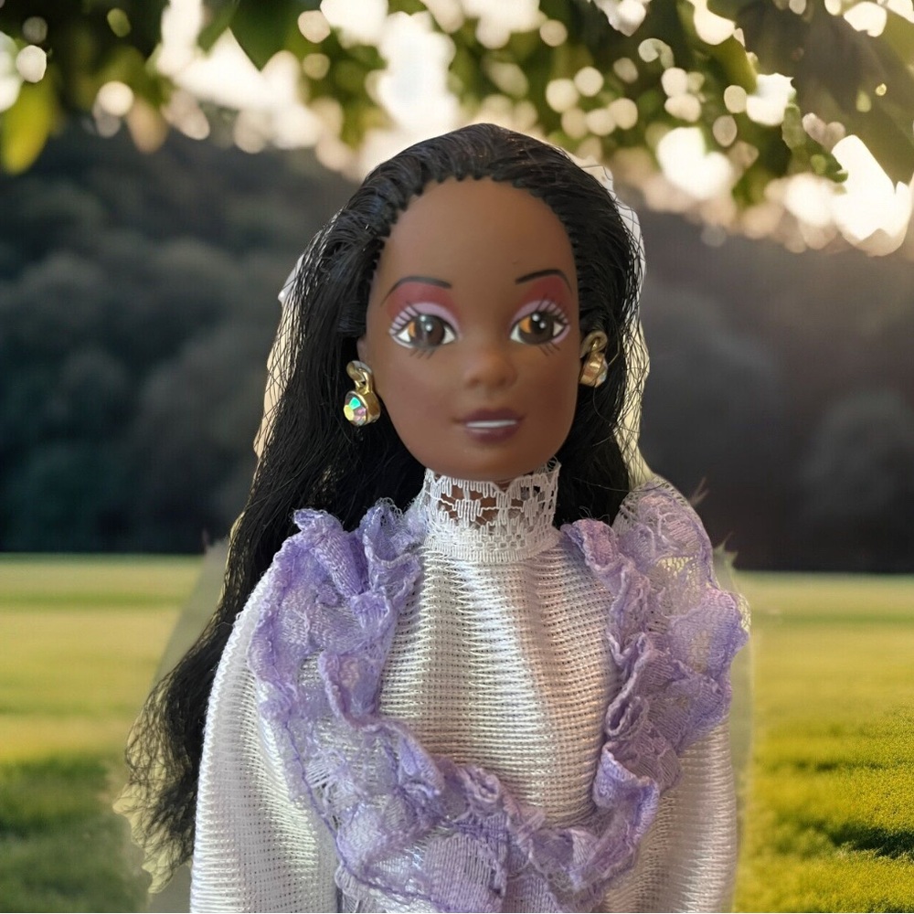 RARE Simba Steffi Love Black AA African American Fashion Doll 1992 + Clothes Dog